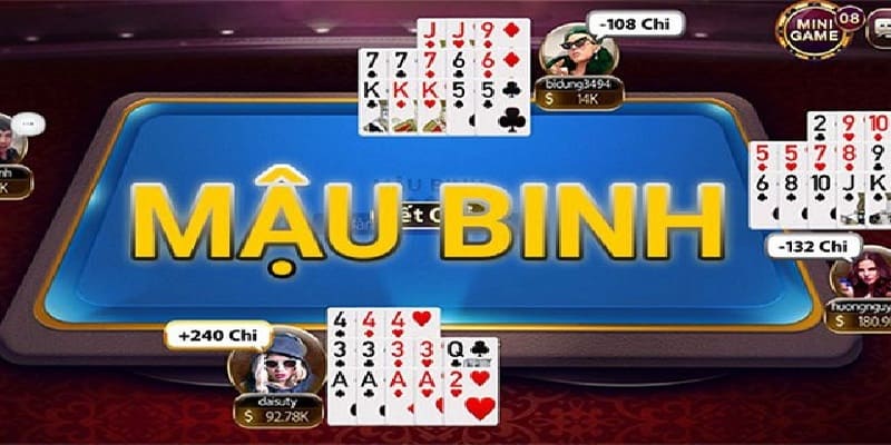 Game bài mậu binh và dữ liệu về thùng phá sảnh